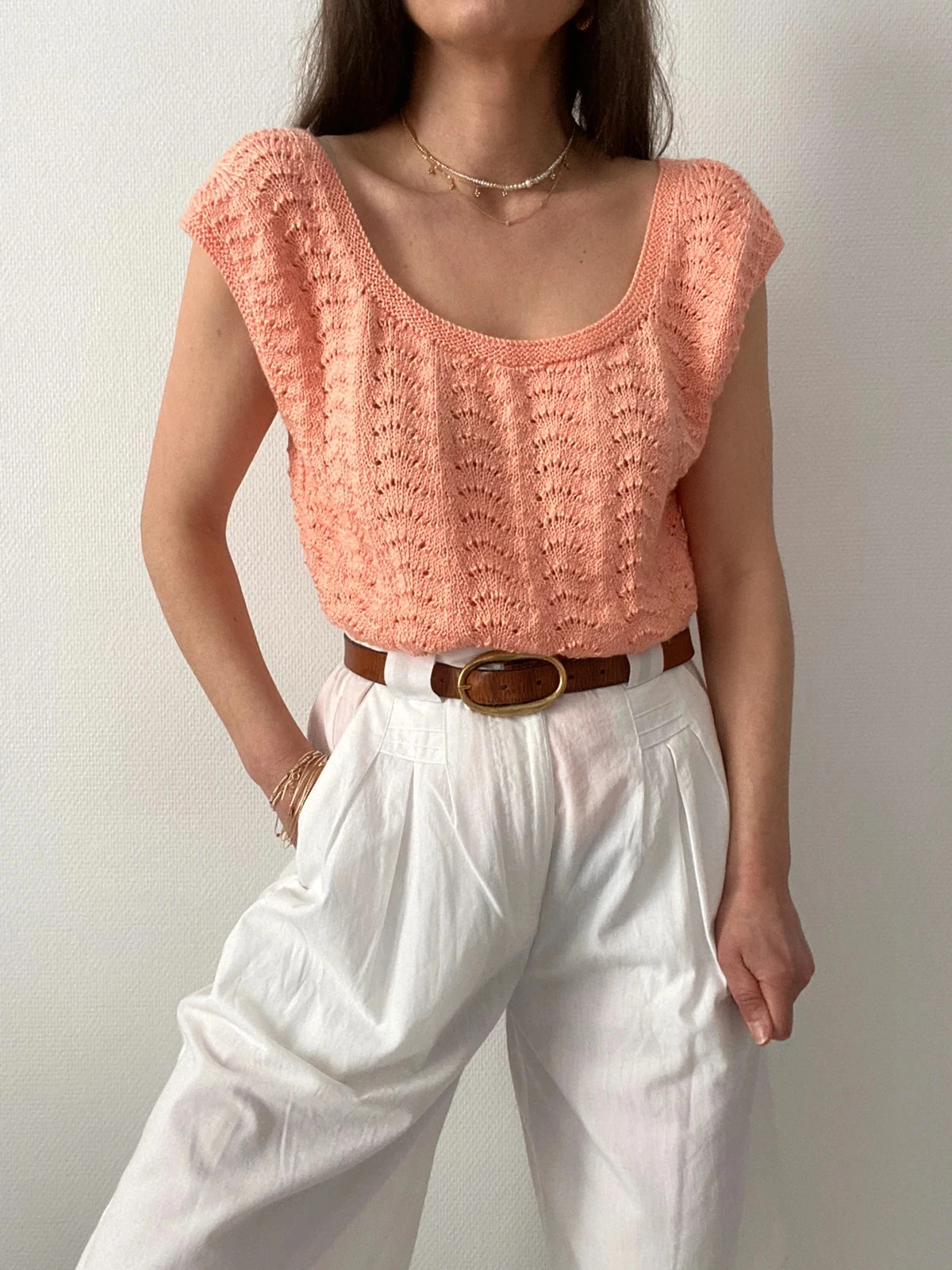 🌺Knit style sleeveless top – photo 10